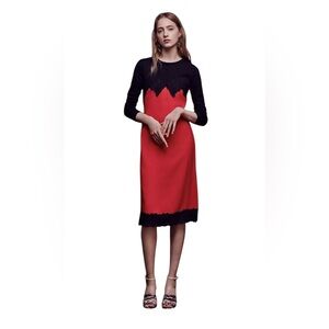 Altuzarra ($1395 USD) Made in Italy Resort Runway 2017 Debbie Dress Red/Black